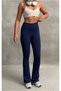 Flared winter fleece-lined leggings - 5