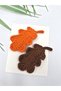 Fall Oak Leaf Snap Button Set—Orange & Brown Maple / Oak Leaf-Shaped Hair Clips for Kids and Women (Set of 2) Hand-Knitted Fall-Themed Accessories - 5