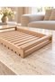 Wooden Serving Tray 30x40 cm – Natural Solid Beech Breakfast, Dinner, and Serving Tray - 3