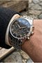 Classic and Stylish Men's Wristwatch | 41 mm Steel Strap, Black Dial with Gold Accents - 5