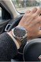Classic and Stylish Men's Wristwatch | 41 mm Steel Strap, Black Dial with Gold Accents - 3