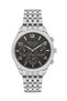 Classic and Stylish Men's Wristwatch | 41 mm Steel Strap, Black Dial with Gold Accents - 6