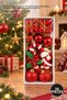 Set of 36 Christmas Tree Ornaments – Red Gift Box and Assorted Figures, Decorative Christmas Tree Ornaments, 20 x 8 cm
