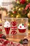 Set of 15 New Year's Christmas Tree Ornaments – Christmas Decorations Featuring Candy and Cupcake Figures, Christmas Ornaments, Holiday Tree Decorations