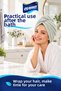 Microfiber Hair-Drying Towel and Cap – Single-Button, Mint Green