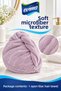 Microfiber Hair-Drying Towel and Hair Cap – Single-Button, Light Lilac - 3