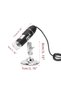 1600x usb digital microscope camera endoscope 8led magnifier metal stand - 5