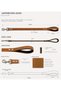 Genuine Leather Dog Walking Leash Camel 100 cm with Soft Padded Handle - 2
