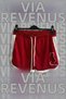 Minimal Cat Printed Women's Sports Running and Fitness Shorts with Stripes on the Sides Piped Detail