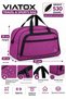 VT-012 Linen Unisex 3-Compartment Hand- and Shoulder-Carry Daily Travel, Gym, Fitness, and Sports Bag LILAC