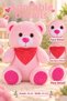 35 cm Plush Bear with Scarf – Cute Polka-Dot Toy – 1 Piece - 4