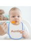 BK Kids "My Aunt" Design Blue Baby Bib - 2