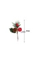 New year pine branch with berryl cones and apples, 18 cm, ylb-brs-1734