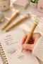 Kawaii Ice Cream-Shaped Ball-Bearing Wheel 1-Pack Gel Pen, Premium Quality, Smooth Writing, Black Ink - 2