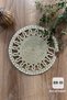 Handmade Wicker Jute Plate, Bohemian Luxury Plate, American Style Plate Diameter 33 Cm.