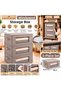 3-Piece Set: Multi-Purpose Organizer Bag + Storage Box with Clear Window and Lid, 50 x 30 x 25 cm