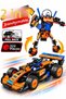 322-Piece Convertible Robot Formula 1 Car Building Set: 2-in-1 Pull-and-Release Building Blocks - 2