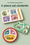 Licensed King Şakir Character 3-Piece Melamine Children's Plate Set - Extra Durable, BPA-Free Meal Set - Shatterproof Children's Meal Plates - 3-Piece Set - Red - 2