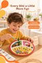 Licensed 3-Compartment "King Şakir" Character Melamine Children's Plate—Extra Durable Melamine Children's Plate—Children's Meal Plate—3-Compartment Red - 2