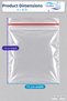 15x18 cm, 100-Pack of Zipper-Seal Refrigerator Bags, Clear Storage Bags for Vegetables, Fruit, and Sandwiches - 2