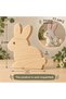 Wooden Paintable Toy Rabbit, Forest Animals, Handmade Natural, Gift-Quality Toy - 3