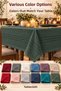 Stain Resistant Linen Dining Tablecloth – Add Elegance to Your Table with a Variety of Colors and Sizes - 8