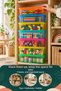 Set of 7 Colorful Storage Containers with Lids and Locks, Each 1.4 L, for Organizing Toys and Hobbies - 6