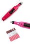 12V Electric Manicure, Pedicure, and Nail File Machine – Set with 6 Metal Tips and 6 Sanding Strips - 4