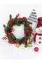 3 Artificial Fan-Shaped Kokina New Year's Ornaments, 6 cm (9-candle), Cherry Branch Christmas Tree Decorations - 2