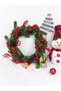Artificial Fan-Shaped Kokina New Year's Ornament, 6 cm (9-candle), Cherry Branch New Year's Christmas Tree Decoration - 2