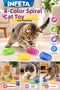 4-Piece Colorful Spiral Spring Cat Toy: Flexible, Bouncy, Moving, Interactive Play Set - 3
