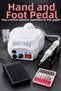 Electric Nail File Speed Adjustable Set with Foot Pedal - 4