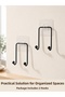 2 Pieces of Adhesive Wall Hangers Practical Multi-Purpose Organizer Hangers