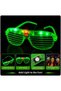 LED-Lit Shutter Party Glasses, Green, Shutter Glasses BX - 2