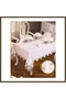 Carnation Gardenia Linen Cream-Gold 26-Piece 12-Person 160 × 260 cm Table Set BX
