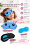 Blue Hot/Cold Eye Therapy Band with Removable Gel Pads, Eye Mask GC003 - 5