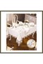Gardenya Linen Carnation Gray 26-Piece 12-Person 160 × 220 cm Table Set BX