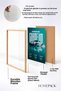 Silver Supercar-Framed Painting on a Turquoise Background—Car Poster for Garage or Office Wall Decor OTO224 - 4
