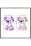 30-cm Colorful Plush Koala (price per piece) BX