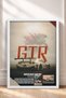 Framed Painting of a White Japanese Sports Car on a Foggy Shore—Car Poster for Garage or Office Wall Decor OTO227 - 3