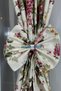Kitchen Curtain Closely Pleated 1/3 Rose Pattern Pink Ruffled Curtain Track Short Drapery Curtain Modern - 2