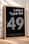 Classic Open-Wheel Race Car Framed Art Print / Car Poster for Garage or Office Wall Decor OTO018 - 2
