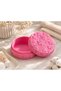 Floral Patterned Lid Cotton Pad and Cream Storage Box – Makeup Organizer Bathroom Organizer - 3