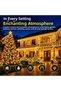 Transparent Wired Warm White LED String Lights with 8 Modes, Interconnectable with Plug-in Connectors—Perfect for Christmas Trees, Balconies, Gardens, and Decorative Lighting - 6