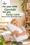 Visco Orthopedic Children's Pillow 66x33x6 cm, Air-Channeled, Memory Foam, Removable Cover, White - 8