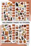 Halloween, 4 PAGES, Stickers, Daily Planner, Agenda, Planner, Bullet