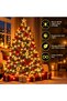 Transparent Wired Warm White LED String Lights with 8 Modes, Interconnectable with Plug-in Connectors—Perfect for Christmas Trees, Balconies, Gardens, and Decorative Lighting - 5
