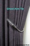 Curtain Tieback with Ghost System for Cornice Mounting - 2