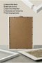 1 Piece of Beige-Themed Vintage Painting with a White Wooden Frame and Textured Surface. - 5