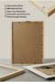 1 NATURAL WOOD-FRAMED SOFT SPATULA STRIKE VINTAGE PAINTING - 5